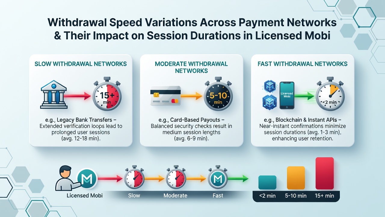 Analytics dashboard displaying withdrawal processing times and corresponding player session metrics