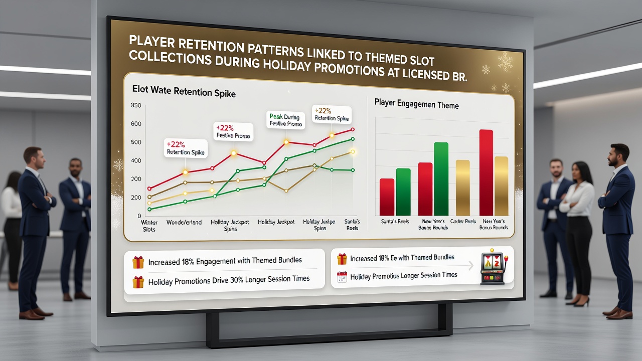 Analytics dashboard displaying retention graphs for themed slot promotions on British mobile casino apps